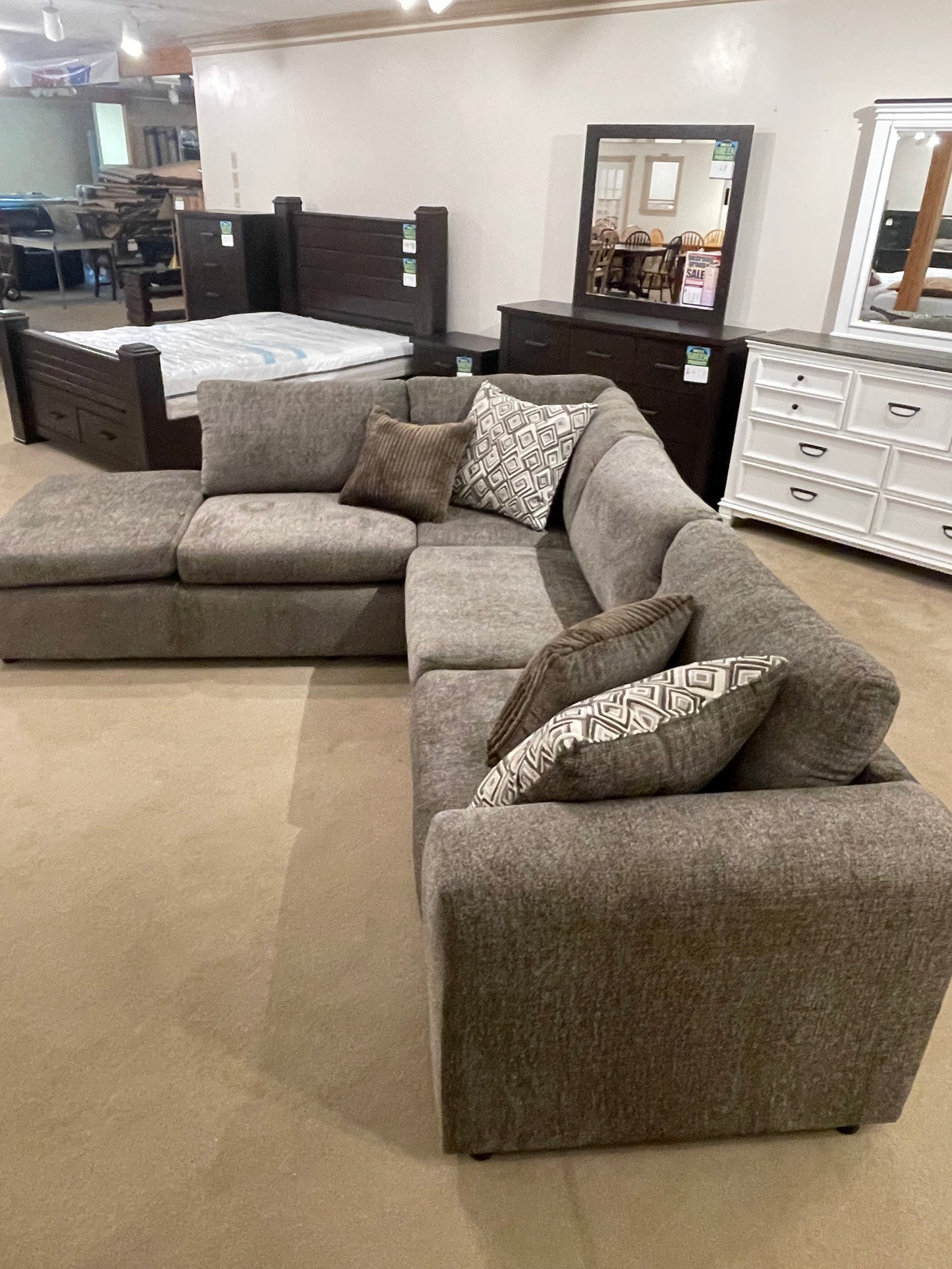 a living room filled with furniture and a couch
