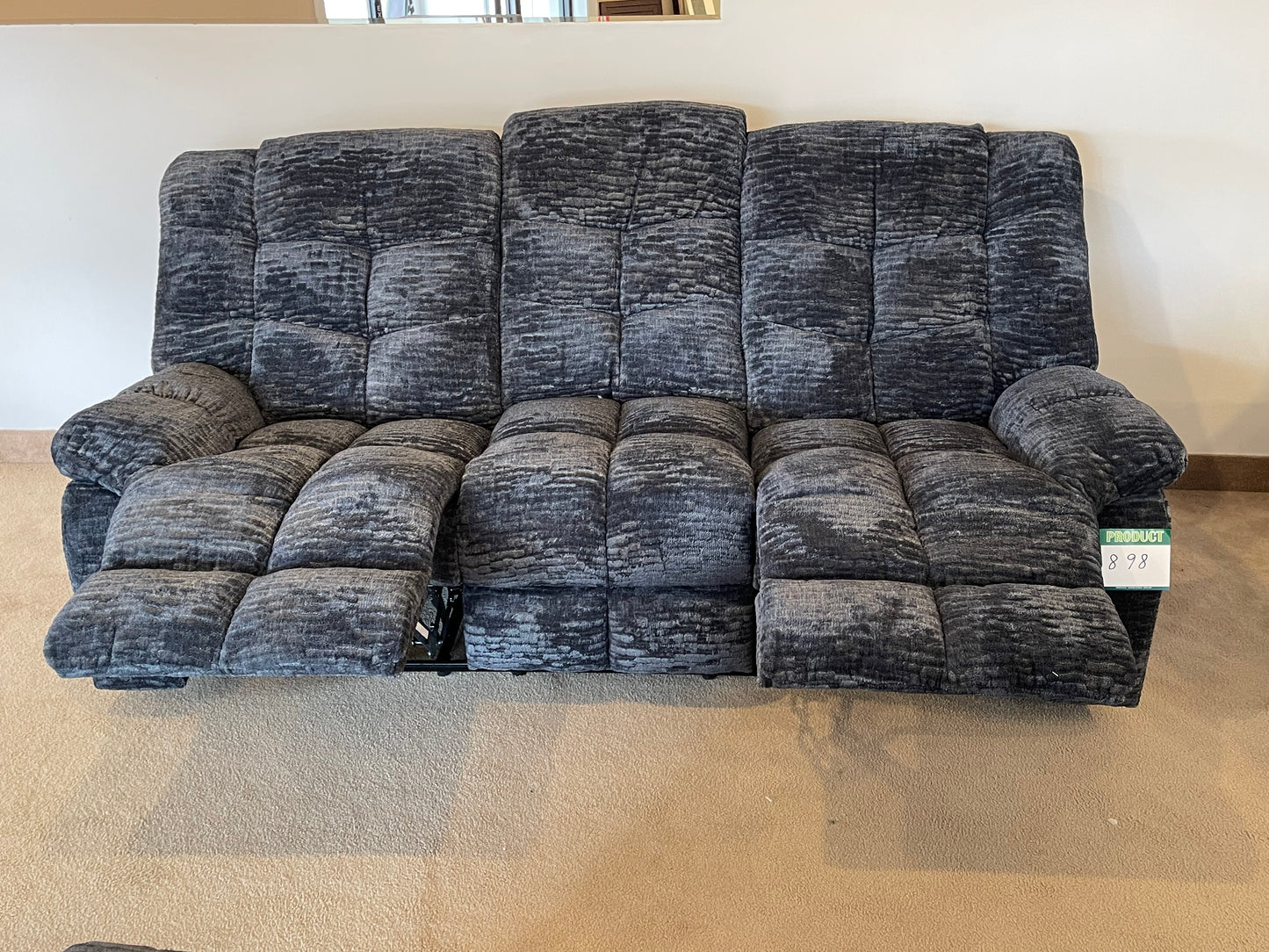 a couch that has a couch on top of it 