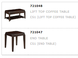 Coffee Tables and End Tables